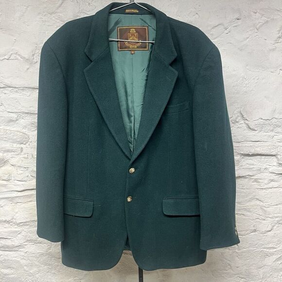 Vintage Structure Le Collezioni Blazer Sport Coat Italian Wool Cashmere Fabric - Picture 1 of 10